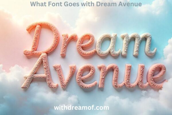 What Font Goes with Dream Avenue